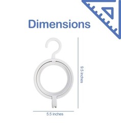 Foldably 3-Tier Foldable Hanging Hooks: Compact, No Installation Required