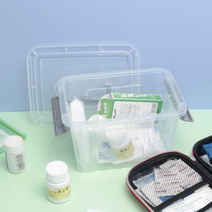 Clear 3 Quart Plastic Storage Bins with Lids – 6 Pack Latch Boxes