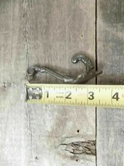 5 COAT HOOKS IRON VINTAGE ANTIQUE LOOK HAT HOOK KEY BATH HARDWARE SILVER SMALL