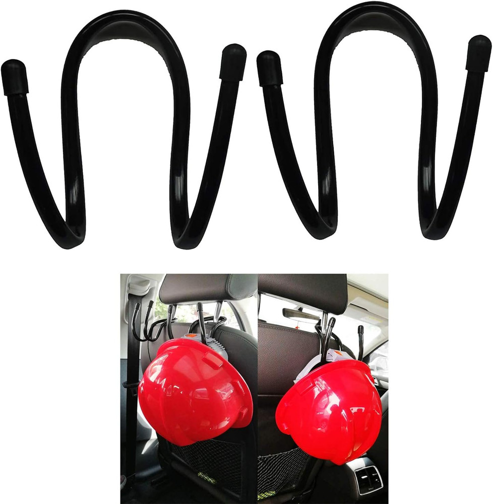 Pmsanzay Flexible over the Seat Hard Hat Rack Holder Hard Hat Accessory for Vehi