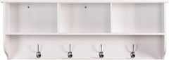 38.6″ Contemporary Wall Mounted Coat Rack W/ Shelf Entryway Hanging Coat Rack W/