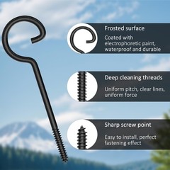 Screw Hooks 6in,Ceiling Hooks 30Pcs Screw-in Hooks,Birds House Christmas Ligh…