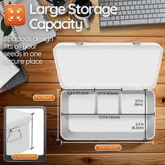 Versatile Green Metal Storage Box with Lid, Handles, and Safety Lock