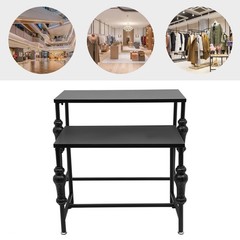2Pcs Metal Retail Display Racks Unit Storage Shelf Clothes Shoes Display Rack