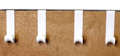 8-Pack Over The Door Plastic Hooks 4.5 Inch Universal Fit Hangers White