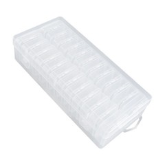 Compact Plastic Case Ideal for Storing Earplugs Jewelry and Office Supplies
