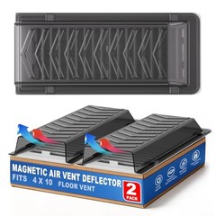 Grey Heavy Duty Snap-Lock Heater & Air Vent Deflector – One Piece – 2 Pack