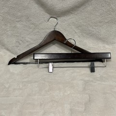 Wooden Hanger Set Reseller Clothing Seller Kit Steamer Roller Coat Jacket Pants