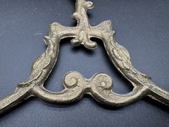 Solid Ornate Brass Clothes Hanger Bridal Victorian Hollywood Regency Display