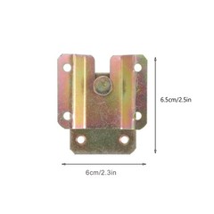 6 Pack Iron Bed Bracket Hinge Connector Interlocking Hooks Furniture Mount