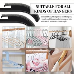 200Pcs Foam Strips with Adhesive for Clothes Hangers, Non-Slip Foam Tape Hang…