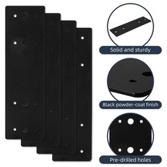 4 PCS Straight Steel Flat Mending Plate Heavy Duty Fixing Bracket 10×3 Inch
