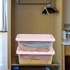 2-Pack 14L Underbed Storage Boxes with Pink Lids – Latch Containers