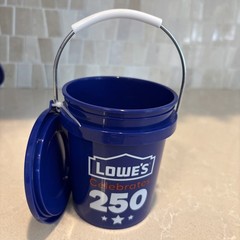 Lot of 10! Lowe’s mini BLUE bucket With Lids -Celebrates 250 TikTok Viral!!!