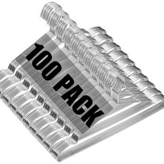 100 Pack 16.5in Metal Wire Clothes Hangers, Heavy Duty Space Saving