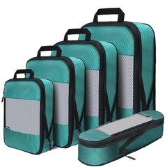 Compression Packing Cubes Set – 5 Lightweight Luggage Organizers bags for Travel