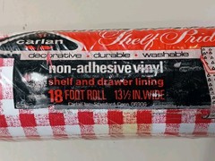 Vintage Carlan Retro Red Plaid Vinyl Shelf Liner – Shelf Pride 13 1/2 In Wide