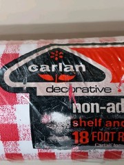 Vintage Carlan Retro Red Plaid Vinyl Shelf Liner – Shelf Pride 13 1/2 In Wide