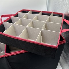 Holiday Cheer Premium Large Christmas Storage Holds 128 Ornaments – 8 Trays {C2}