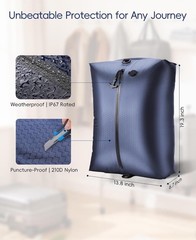 Travel Vacuum Bags for Luggage with Wireless Pump, Reusable Space Saver 2 pack