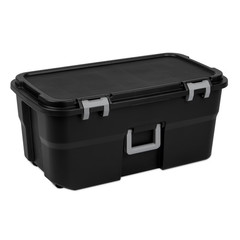 (2 pack) Sterilite 22 Gallon Large Wheeled Footlocker, Heavy Duty Plastic Storag