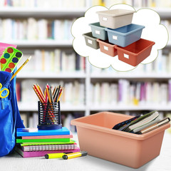 Stackable Plastic Cubby Bins with Labels – 6 Pcs for Classroom & Home Use