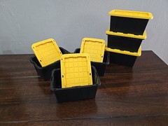 Set of 3 Lowes Teeny Tiny Tote Mini Storage Container Viral Bin Stackable