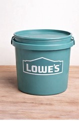 LOWE’S Mini Bucket TEAL with Lid – Brand New – EASTER