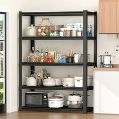 24″ D x 59″ W x 72″ H Garage Shelving Heavy Duty 5 Tier Metal Storage Shelves
