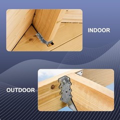 Compatible with 2×6 Wood Joist Hangers Galvanized Steel Deck Frame Brackets 6…