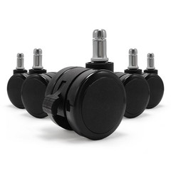 Office Chair Brake Twin Caster Wheels,Universal Fit 2 Inch Castors ,Smooth Si…
