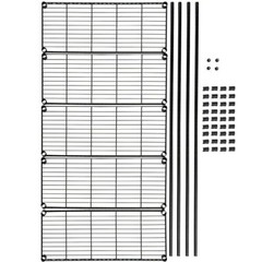 Adjustable Storage Garage Shelves Rack 5 Level Heavy Duty Steel Metal Shelf Unit