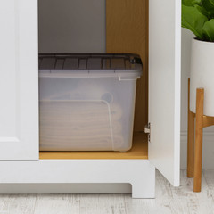 Plastic Storage Bins with Lids 40 Qt Stackable Containers Totes Gray 5 Pack