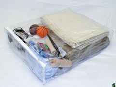 Heavy Duty Vinyl Zippered Closet Storage Bags (Clear) 15″ x 18″ x 4″ 4-Pack