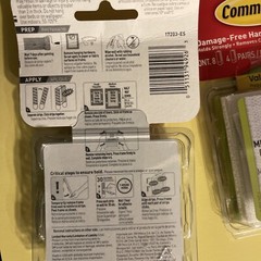 3M Command Picture Hanging 4 Small & 8 Medium Strips sets New 17203-ES 2 Packs
