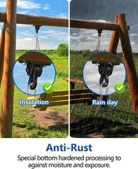 Heavy Duty Alloy Steel Swing Hangers Set of 2 with 5000+ lb Capacity, Yoga