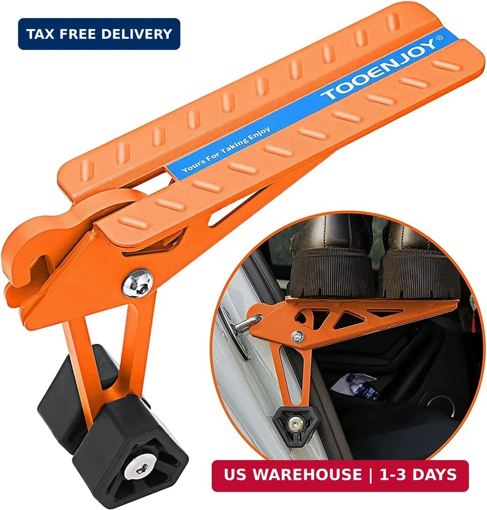 TOOENJOY Universal Fit Car Door Step, Foldable Roof Rack Door Step Up on Door La