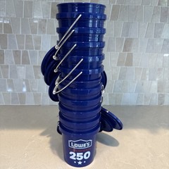 Lot of 10! Lowe’s mini BLUE bucket With Lids -Celebrates 250 TikTok Viral!!!