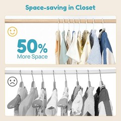 30 Pack Kids Hangers, 11 inches Baby Clothes Hangers for Closet, StackFit