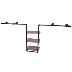 Clothing Rack Rustic Garment Hanging Industrial Pipe For Clothing Retail Store