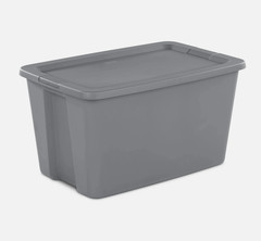 Extra Large Storage Bin, 30 Gallon Plastic Storage Container with Snap-On Lid,