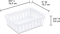 White Mini Storage Trays – 24-Pack for Organized Spaces