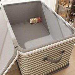 Lockable storage box, used for organizing clothes, blankets, toys in wardrobes