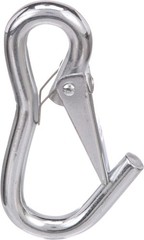 Zinc-Plated Utility Snap Hook with Spring-Loaded Closure – 4 Inches Long