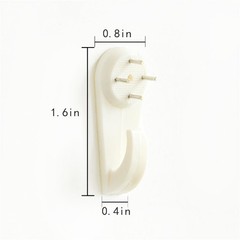 Concrete Wall Hooks, 20pcs Invisible Nail Hangers, No-Damage Wall Picture Han…
