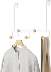 Estique over the Door Coat Rack & Multi-Use Organizer, for Coats, Bags, Hats & M