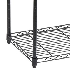 5-Tier Wire Shelving Unit Rack Large Space Adjustable Storage Shelves Black