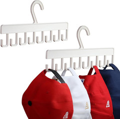 2Pcs Hat Hangers for Closet, Hat Organizer for Baseball Caps | Hat Racks with 16