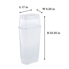 Rubbermaid Wrap N’ Craft Plastic Wrapping Paper Holder Container, Clear, (Used)