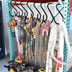 12 Pack 6 In Heavy Duty Large S Hook Vinyl Coated S Hooks for Hanging Plants,7mm